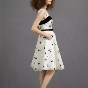 BHLDN Anthropologie Floating Flock Bird Dress 2
